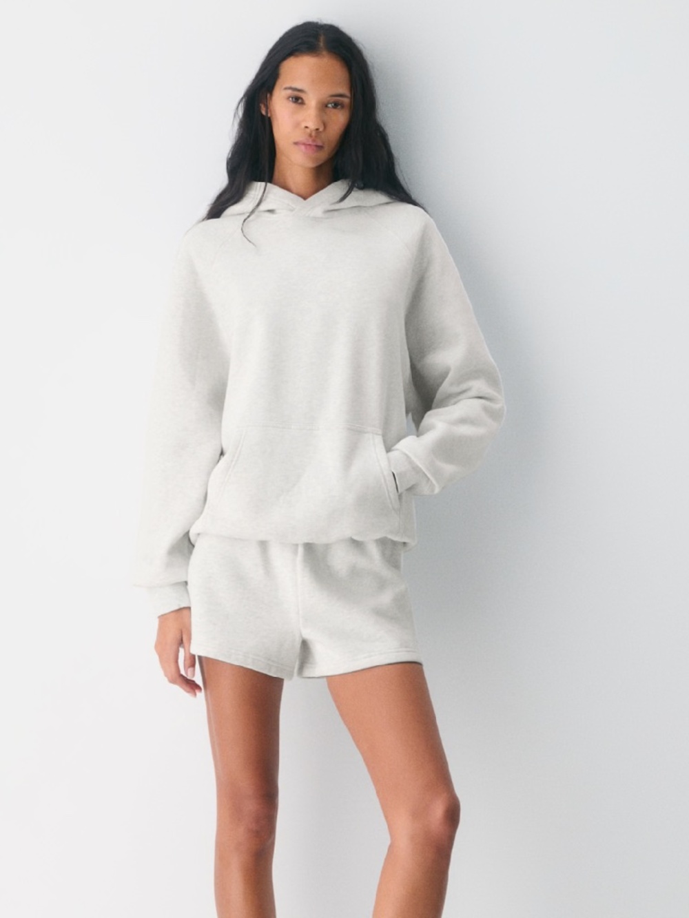 Aritzia Sweat Cozy Sweatfleece SET Perfect Hoodie Sweatshirt &  Short SET